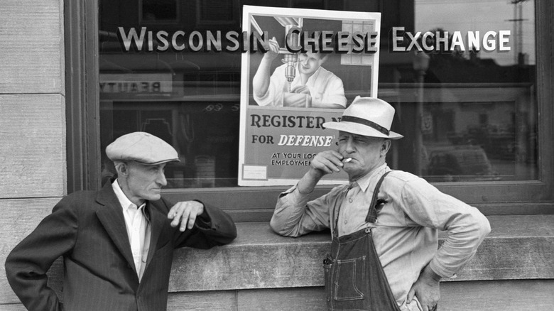 Farmers at the Wisconsin Cheese Exchange\