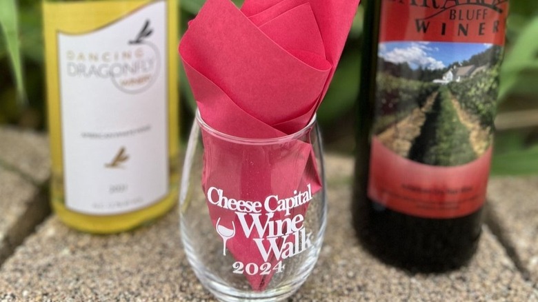 Custom glasses from Cheese Capital Wine Walk