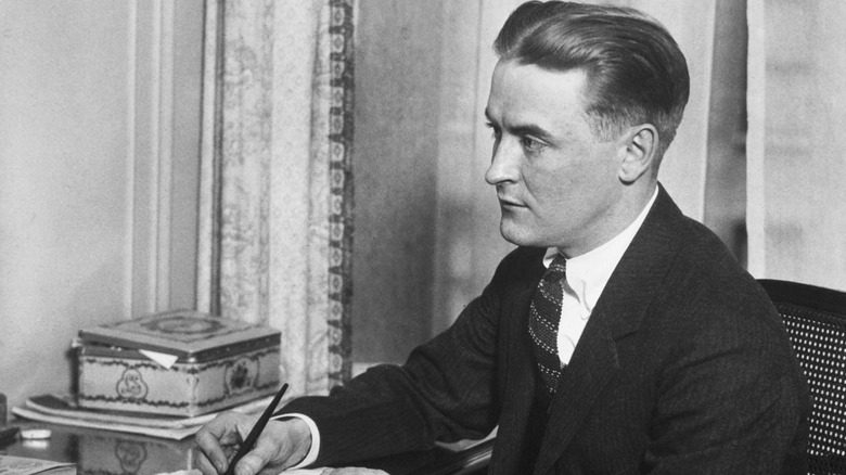 F Scott Fitzgerald writing