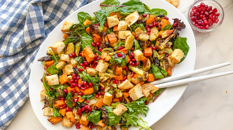 roasted fall vegetable salad