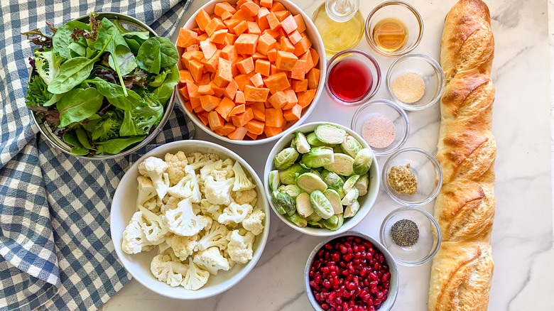 brussels sprout sweet potato salad ingredients