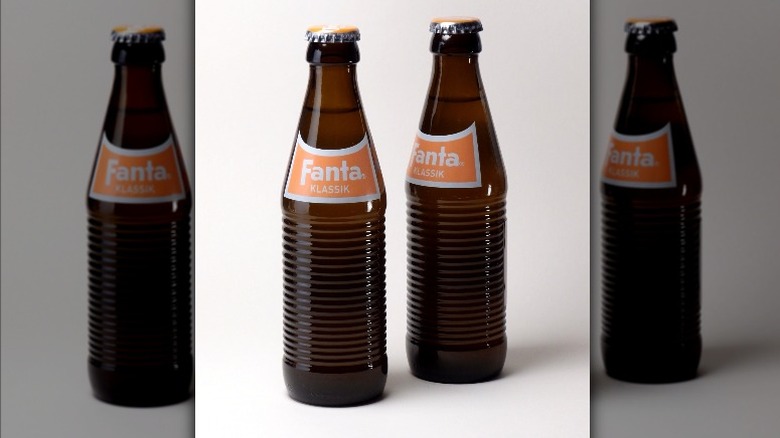 Recreations of classic Fanta bottles for the brand's 75th anniversary