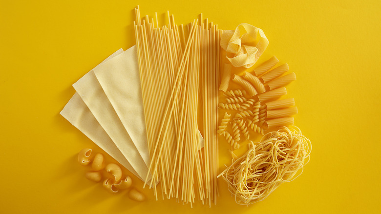 dried pasta shapes