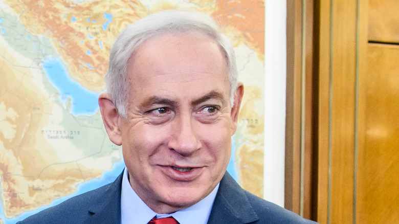 Benjamin Netanyahu smiling