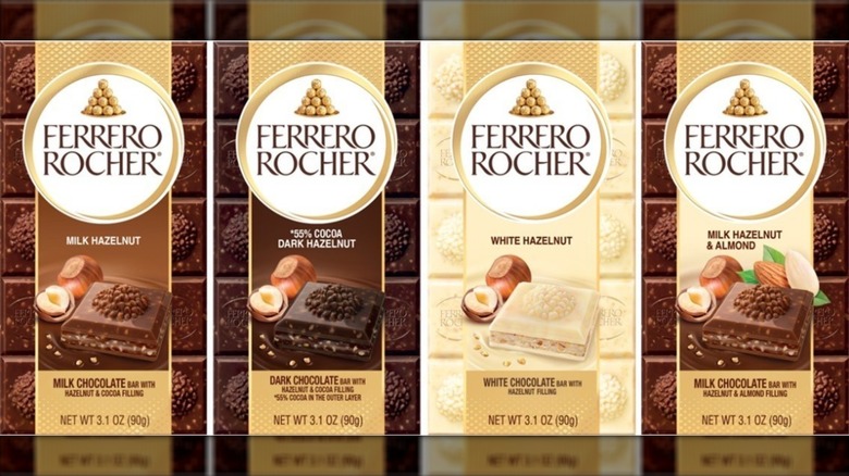 Ferrero Rocher chocolate bars