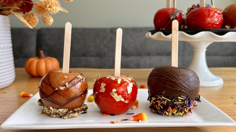 Candy apples three ways