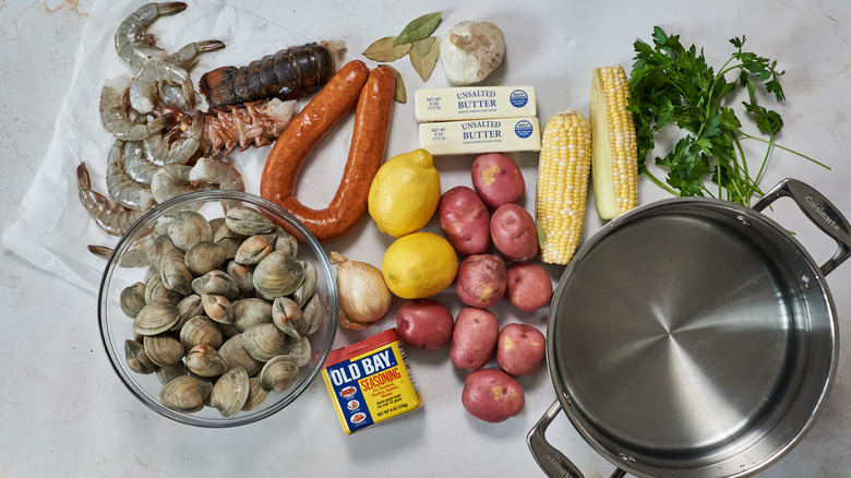 ingredients on a table