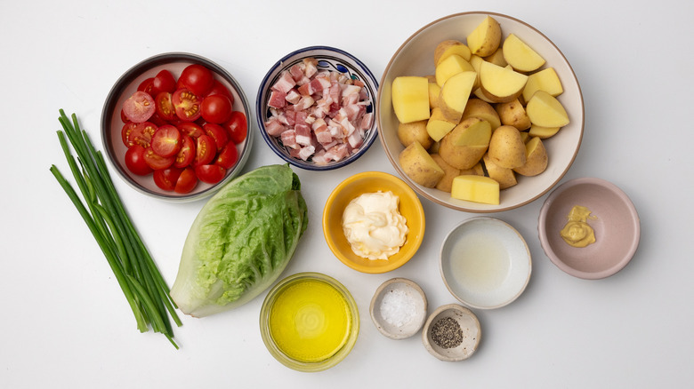 BLT potato salad ingredients