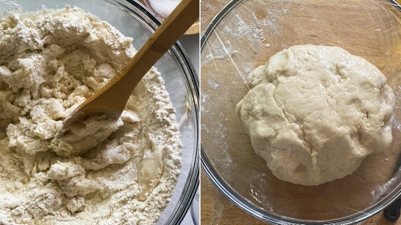 make dough for scallion pancakes