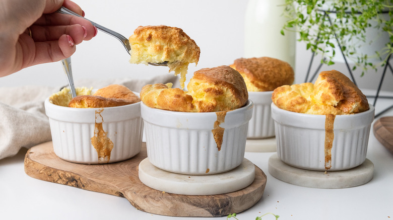 soufflé in ramekins