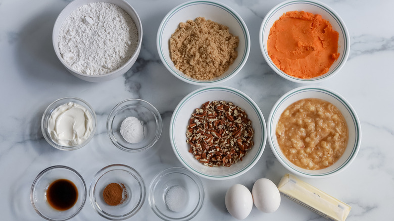 sweet potato banana bread ingredients