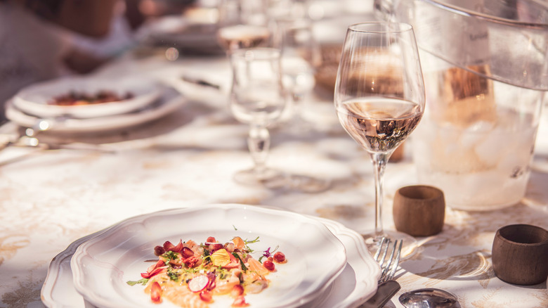 Provençal table rosé wine