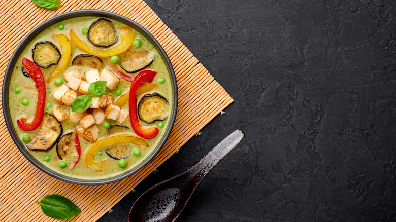 Thai green vegetarian curry 