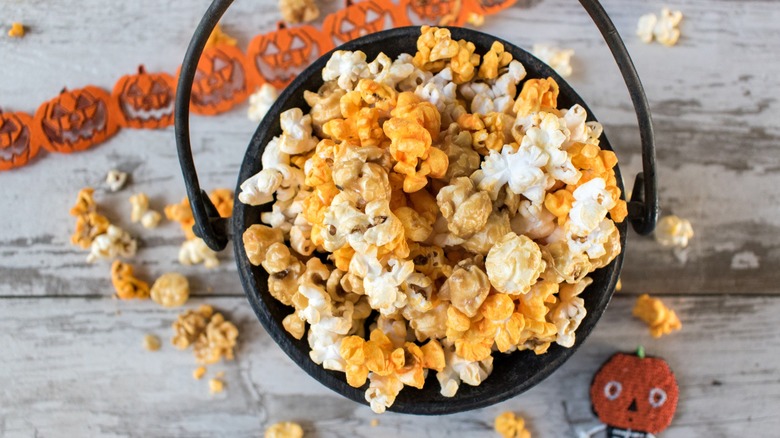 Halloween-themed popcorn