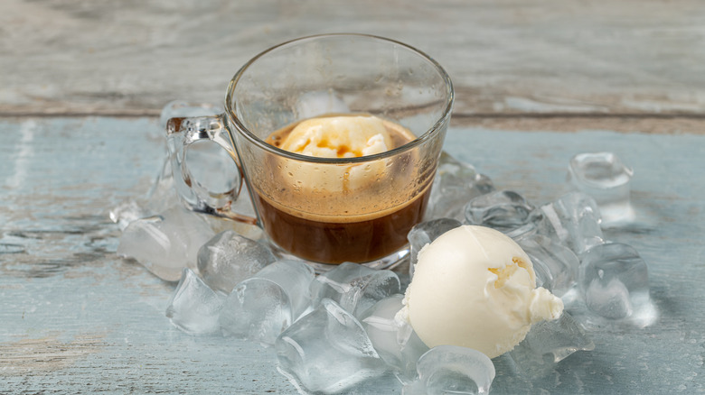 Affogato in a chilled glass
