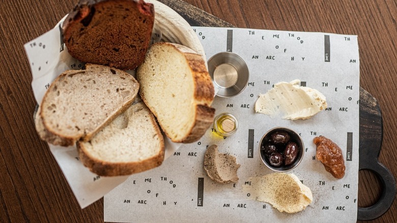 sourdough bread and butter board