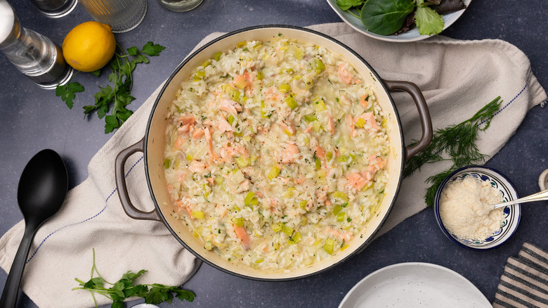 salmon lemon risotto