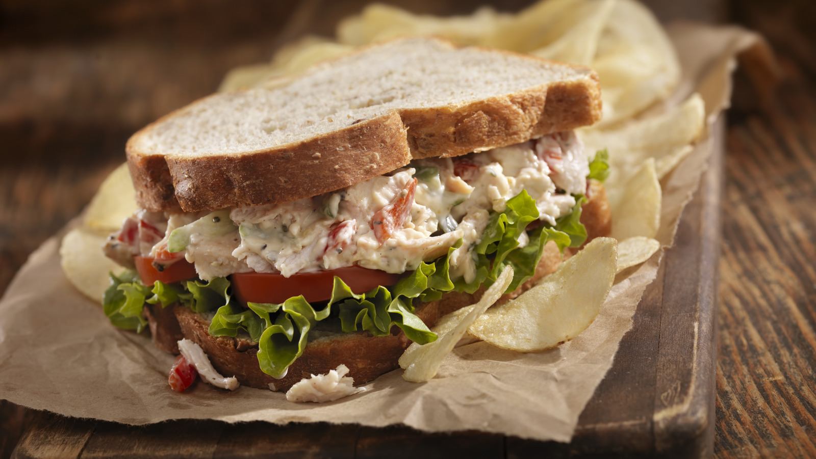 For A More Flavorful Chicken Salad, Use Crispy Fried Chicken