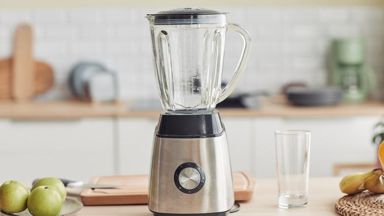 Blender on kitchen counter