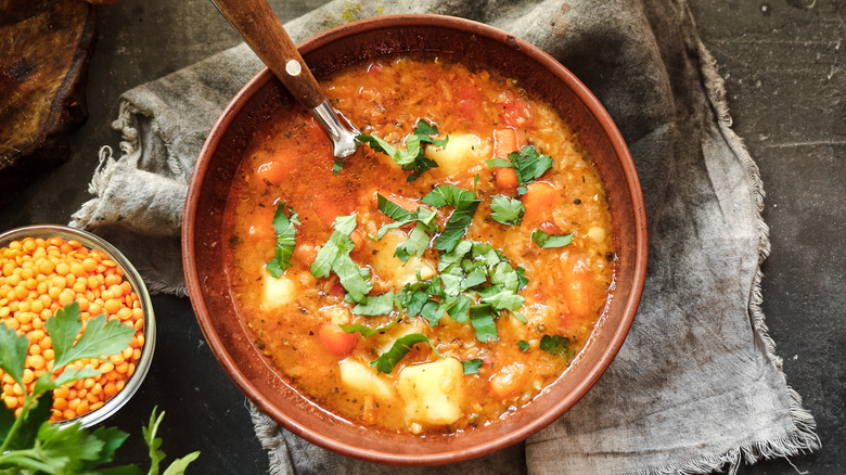 red lentil soup