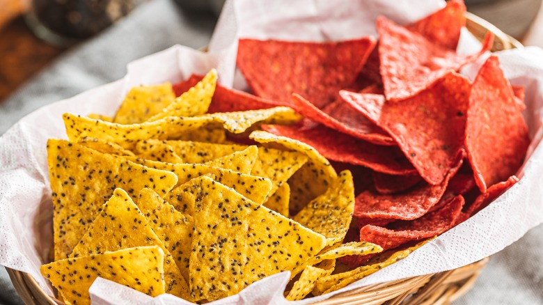 different flavor tortilla chips