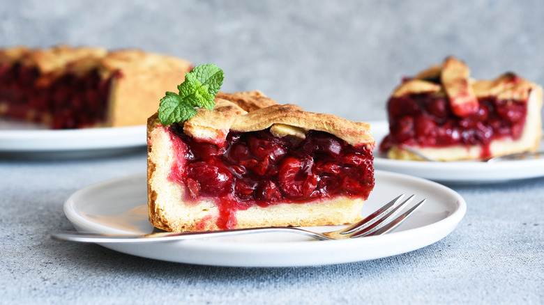 slices of fruit pies 