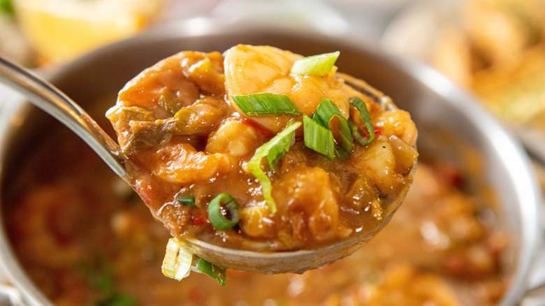 Ladle of etouffee 