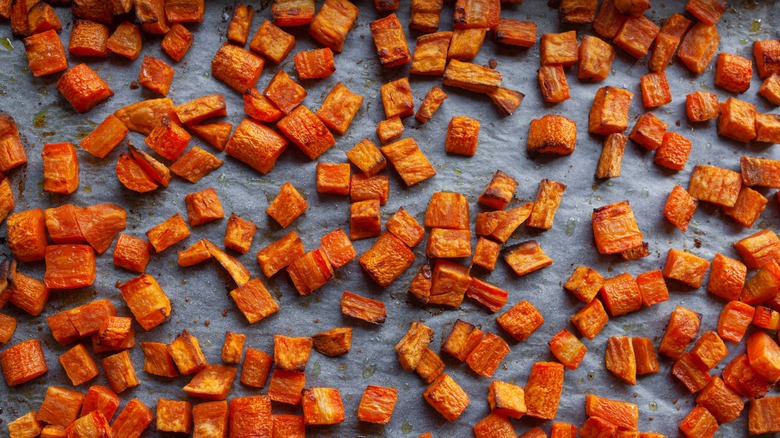 Roasted sweet potatoes