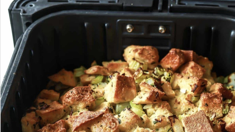 Holiday stuffing in air fryer