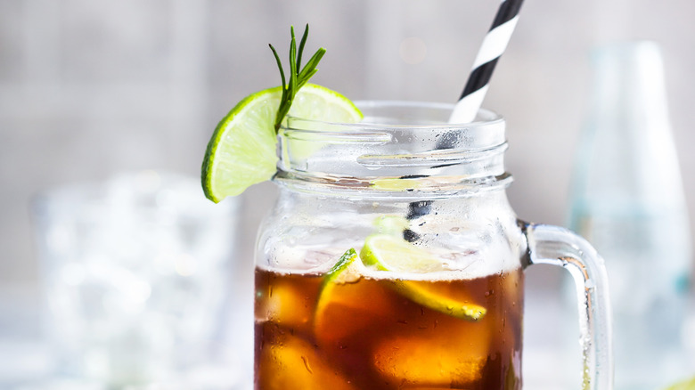 iced drink served in glass