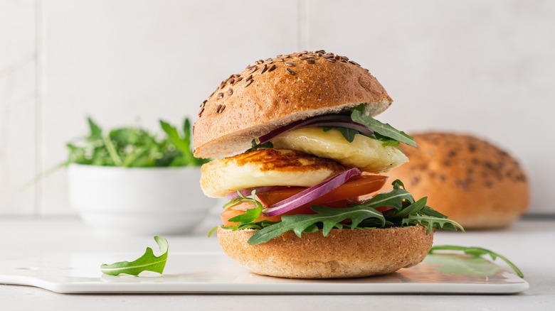 halloumi cheese burger