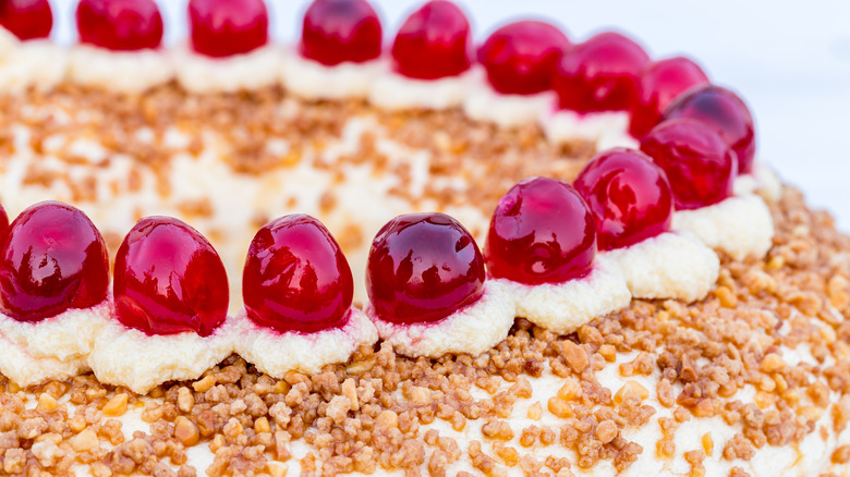 close-up of Frankfurter kranz cake