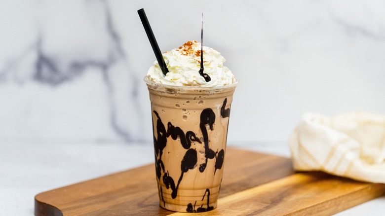 frappuccino with whipped cream