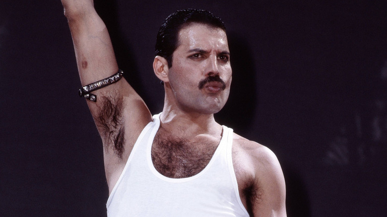 Freddie Mercury on stage