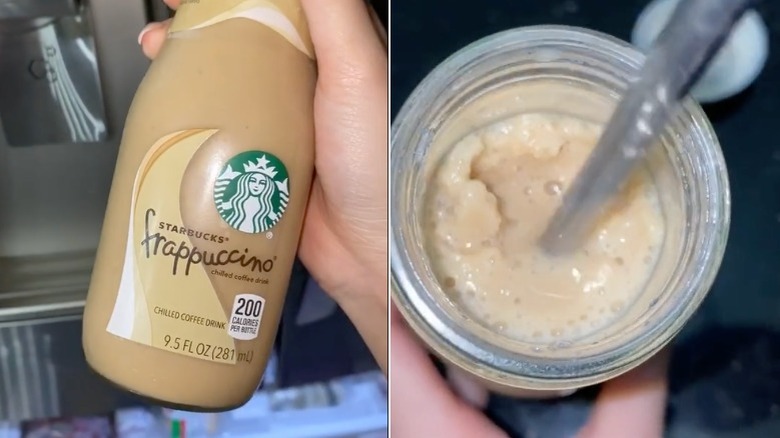 frozen shaken starbucks Frappuccino bottle