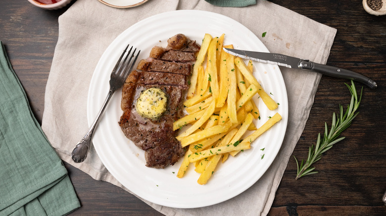 French brasserie-style steak frites