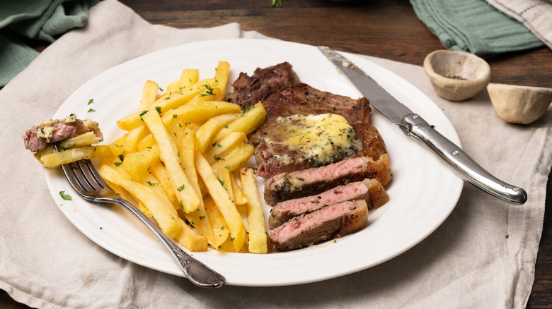 French brasserie-style steak frites