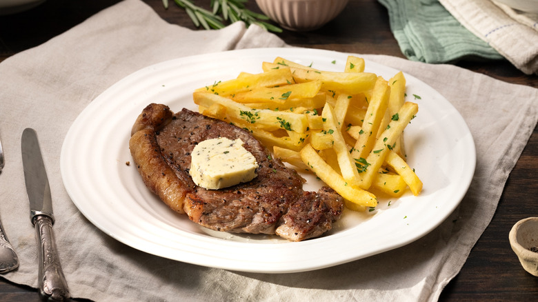 French brasserie-style steak frites