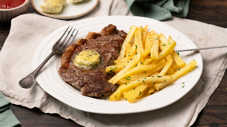 French brasserie-style steak frites