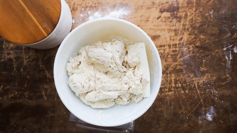 bowl of bread dough