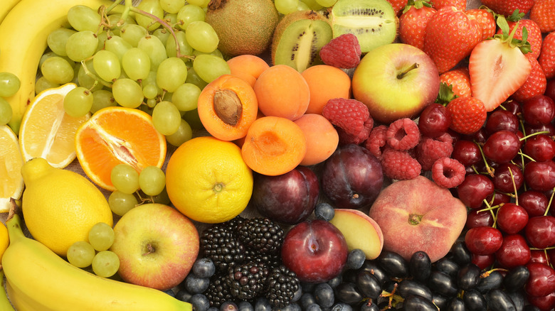 Colorful summer fruits