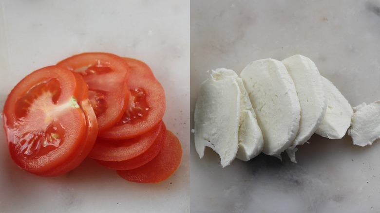 tomatoes and mozzarella