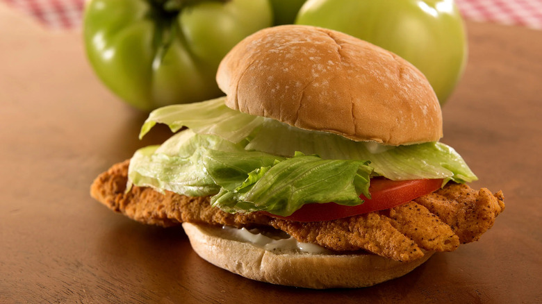 Fried grouper sandwich