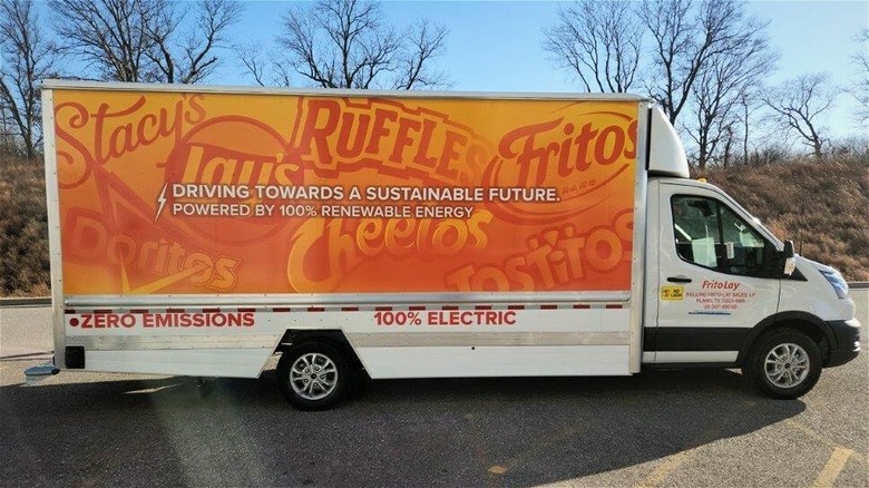 Frito-Lay electric truck outside