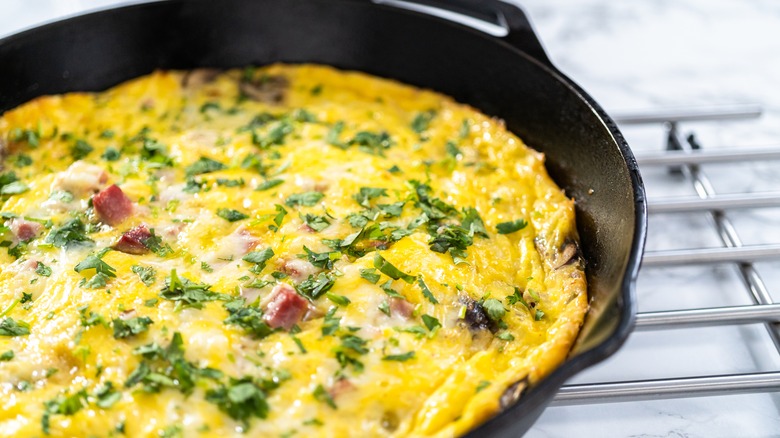 Frittata in cast iron