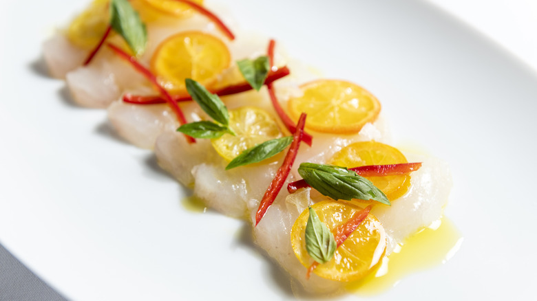 Montauk fluke crudo