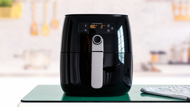 Air fryer on counter