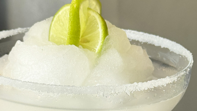 frozen margarita close up