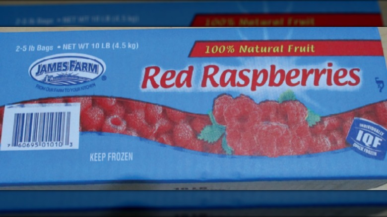 Recalled frozen raspberries