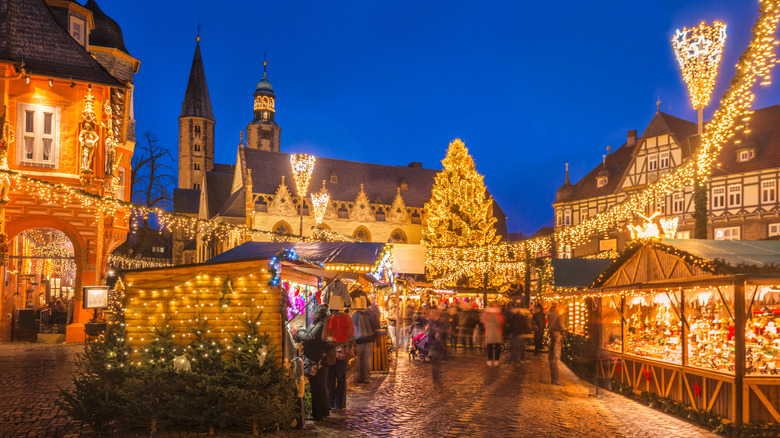 pictured German christmas market